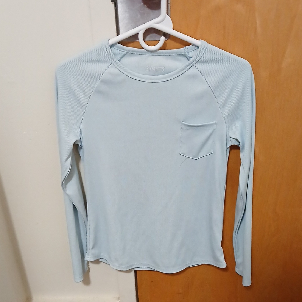 Light Blue Long Sleeve Top